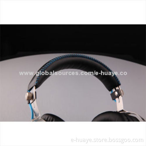 New model glittering gaming headset with durable head-rail, soft big ear pads and cool design
